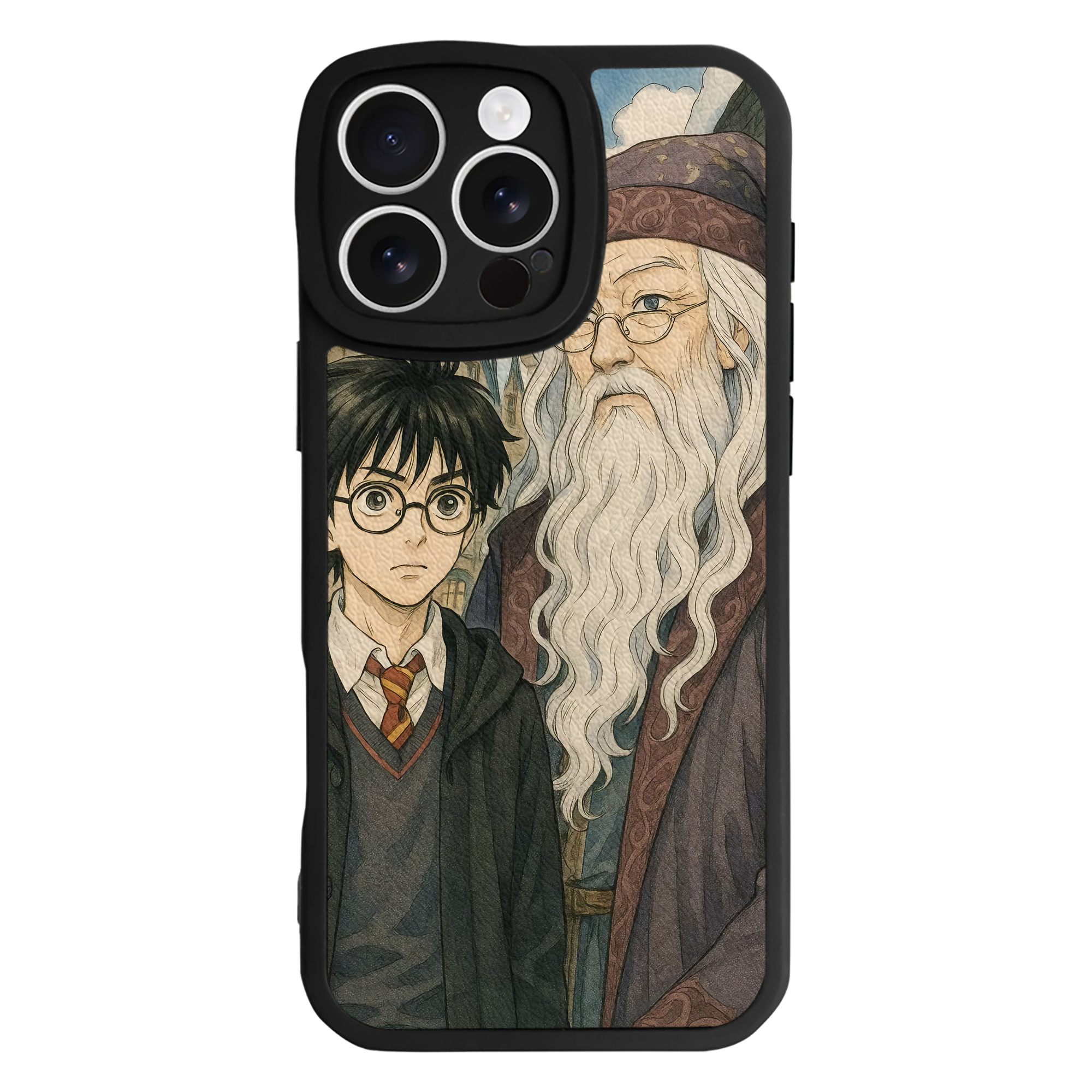 （画像用） Harry Potter ハリー・ポッターシリーズ 【iPhone 16シリーズ対応】シリコンスマホケース（レザー調） 材質：シリコン